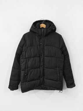 SWS Black Winter Puffer Jacket Coat